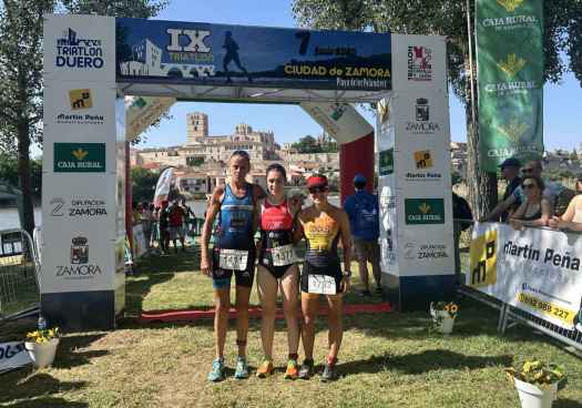 Esther Gómez, deTriatlón Soriano, ganadora de Triatlón Sprint Ciudad de Zamora