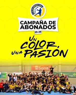"Un color, una pasión": Campaña de abonados del Club Balonmano Soria