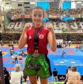 Adriana Verde, doble campeona de España: el Club KickBoxing Soria impulsa a Castilla y León