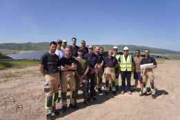Bomberos de Diputación se forman para aplacar incidentes en los parques solares