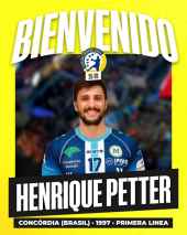El Club Balonmano Soria ficha al lateral brasileño Henrique Petter Solenta