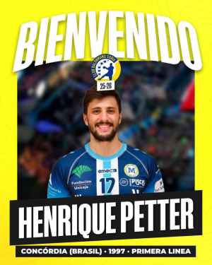 El Club Balonmano Soria ficha al lateral brasileño Henrique Petter Solenta