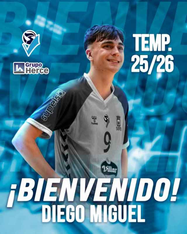 El canterano Diego Miguel cierra plantilla de Grupo Herce Soria