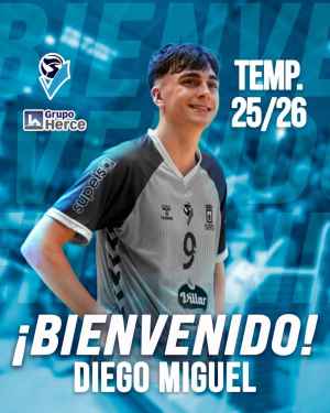 El canterano Diego Miguel cierra plantilla de Grupo Herce Soria