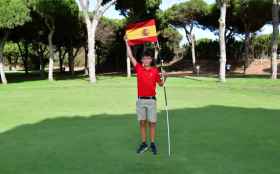 El golfista soriano Enzo Jiménez, campeón de España alevín 