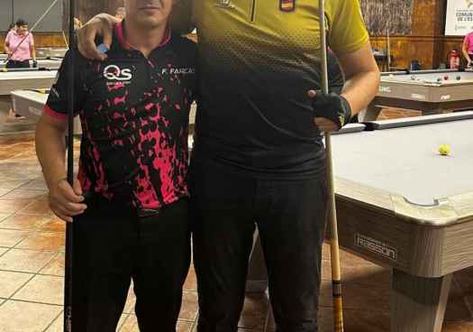 Del Santo y Farcas se suben al pódium en la Copa de España de Billar Americano