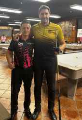 Del Santo y Farcas se suben al pódium en la Copa de España de Billar Americano