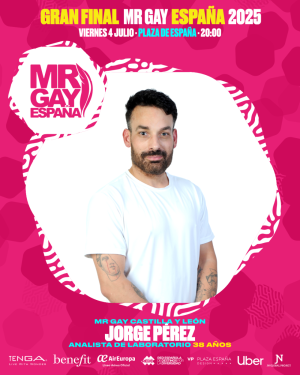 Jorge Pérez representará a Castilla y León en Mr. Gay España 2025 Jorge Pérez representará a Castilla y León en Mr. Gay España 2025
