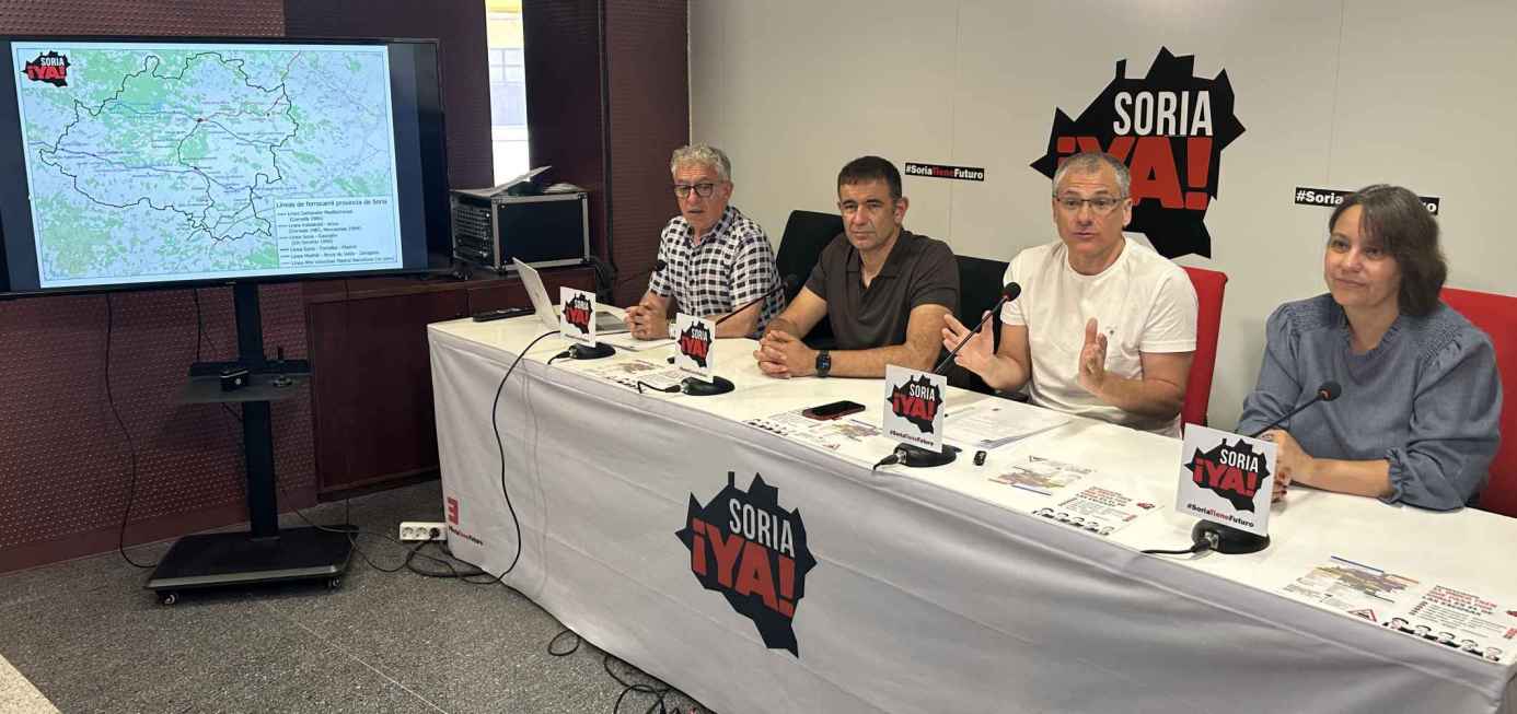Soria ¡Ya! convoca a ciudadanía a manifestarse para exigir un ferrocarril digno para la provincia