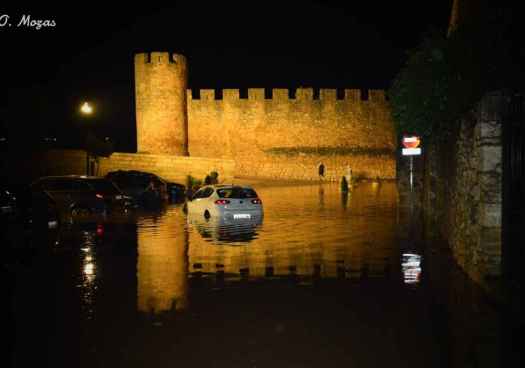 La tormenta inunda Osma y El Burgo de Osma