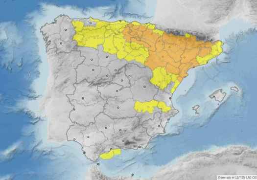 Protección Civil declara alerta por tormentas y lluvias en cuatro provincias 