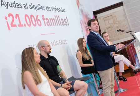 Mañueco presenta cifras récord de ayudas al alquiler de vivienda en la Comunidad