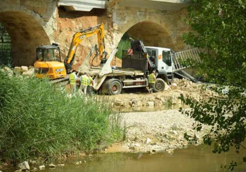 Nuevo desprendimiento en el puente medieval de San Esteban de Gormaz