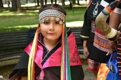 Fiesta folclórica en Soria en honor al señor Santiago de Bombori