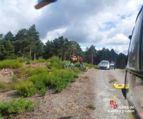 Auxiliado ciclista accidentado en Santa Cruz del Valle Urbión