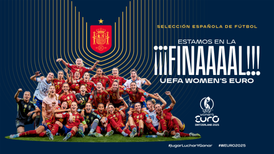 La selección española femenina disputará su primera final de la EURO frente a Inglaterra