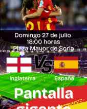 El Ayuntamiento de Soria vuelve a colocar pantalla gigante para final de Eurocopa femenina