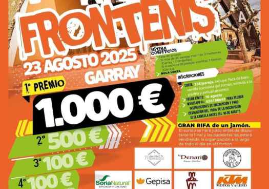 Garray organiza nueva edición de torneo de frontenis, con mil euros como premio