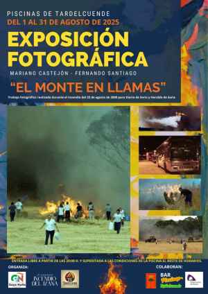 "El bosque en llamas", exposición del gran incendio que asoló la comarca del Izana "El bosque en llamas", exposición del gran incendio que asoló la comarca del Izana