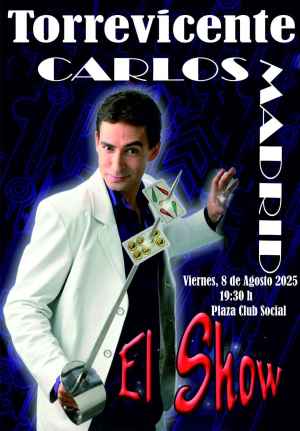 El showman Carlos Madrid actúa en Torrevicente