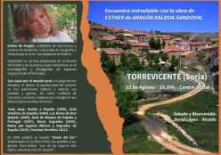 Torrevicente homenajea a la recordada escritora Esther de Aragón