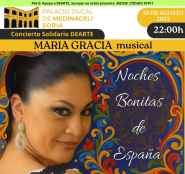 La cantante y actriz María Gracia homenajea en Medinaceli a tradición musical española