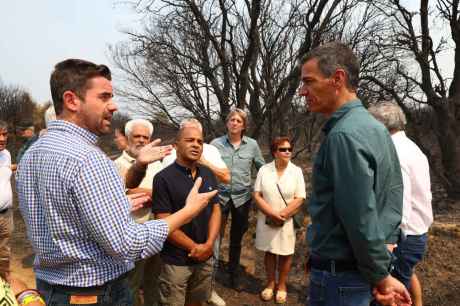 Sánchez avanza declaración de zonas afectadas por emergencia a territorios incendiados