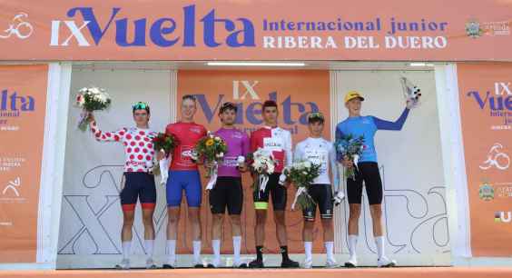 El canadiense Gabriel Tilli, primer líder de la Vuelta Ciclista Junior a la Ribera del Duero