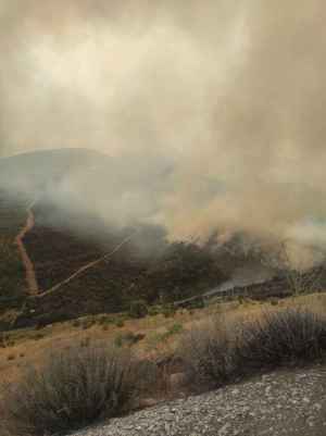 Un hombre de 75 años, supuesto autor del incendio forestal de Molinaseca (León)