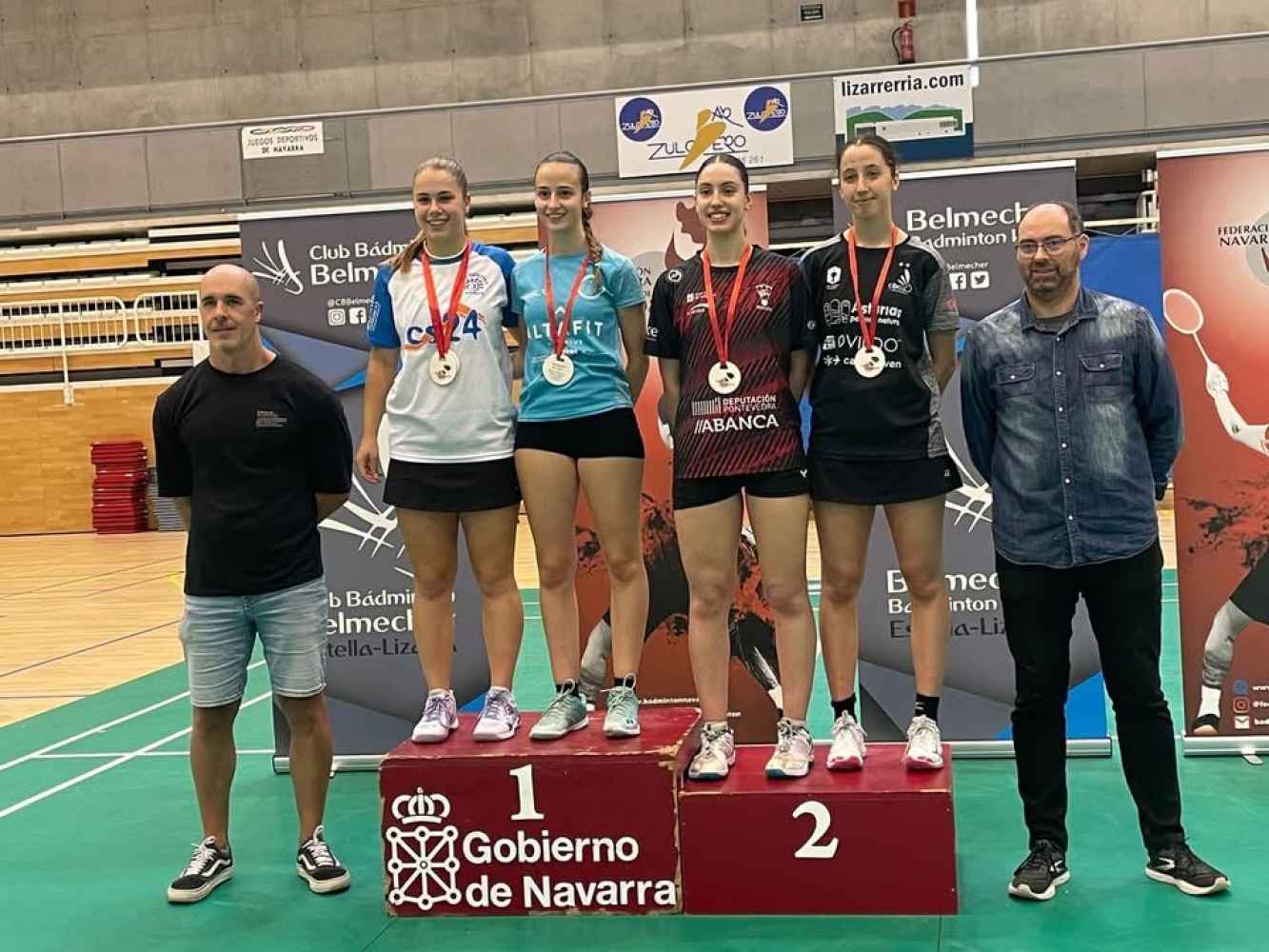 Tres medallas para volantistas sorianas en Master de Estella sub-15 y sub-19