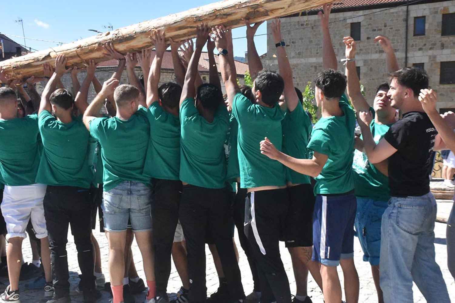 Duruelo de la Sierra pinga el mayo en inicio de fiestas del Cristo de las Maravillas