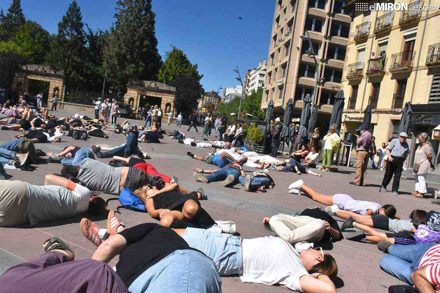 Doscientas personas piden en Soria poner fin a agresión militar de Israel a Gaza