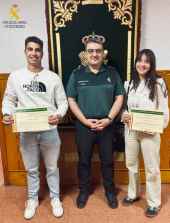 La Guardia Civil de Soria tutela prácticas de dos estudiantes de Criminología