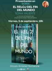 Sonia Valiente presenta en el Casino su thriller ambientado en pueblo de Soria
