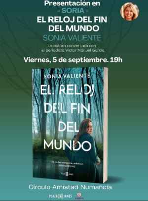 Sonia Valiente presenta en el Casino su thriller ambientado en pueblo de Soria