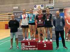 Tres medallas para volantistas sorianas en Master de Estella sub-15 y sub-19
