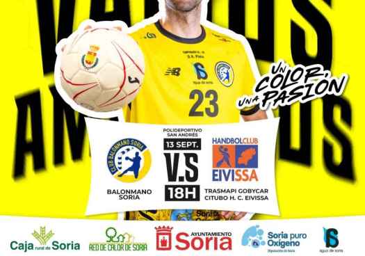 El Balonmano Soria recibe al UE Eivissa en su regreso a División de Honor Plata 