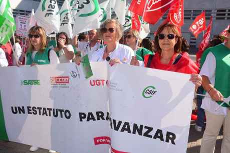 El personal sanitario reclama en Soria 