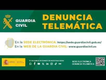 La Guardia Civil explica cómo funciona la denuncia telemática completa