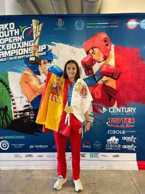 La soriana Adriana Verde, campeona de Europa de Kickboxing