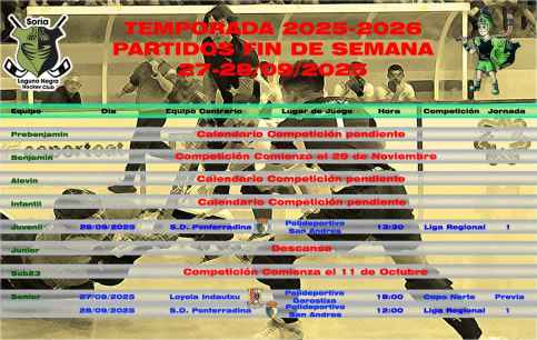 Comienzan competiciones de equipos senior y juvenil de Laguna Negra de hockey 