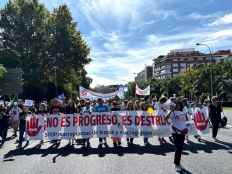 Manifestación en Madrid para reclamar paralización de proyectos de macro-plantas de biogás