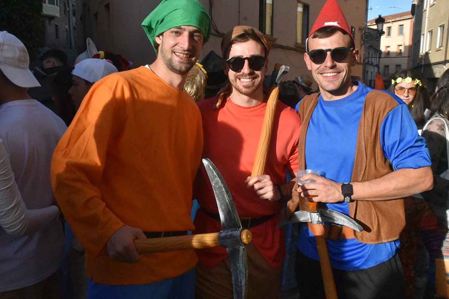 Recorrido de las peñas de Ágreda, en las fiestas de San Miguel