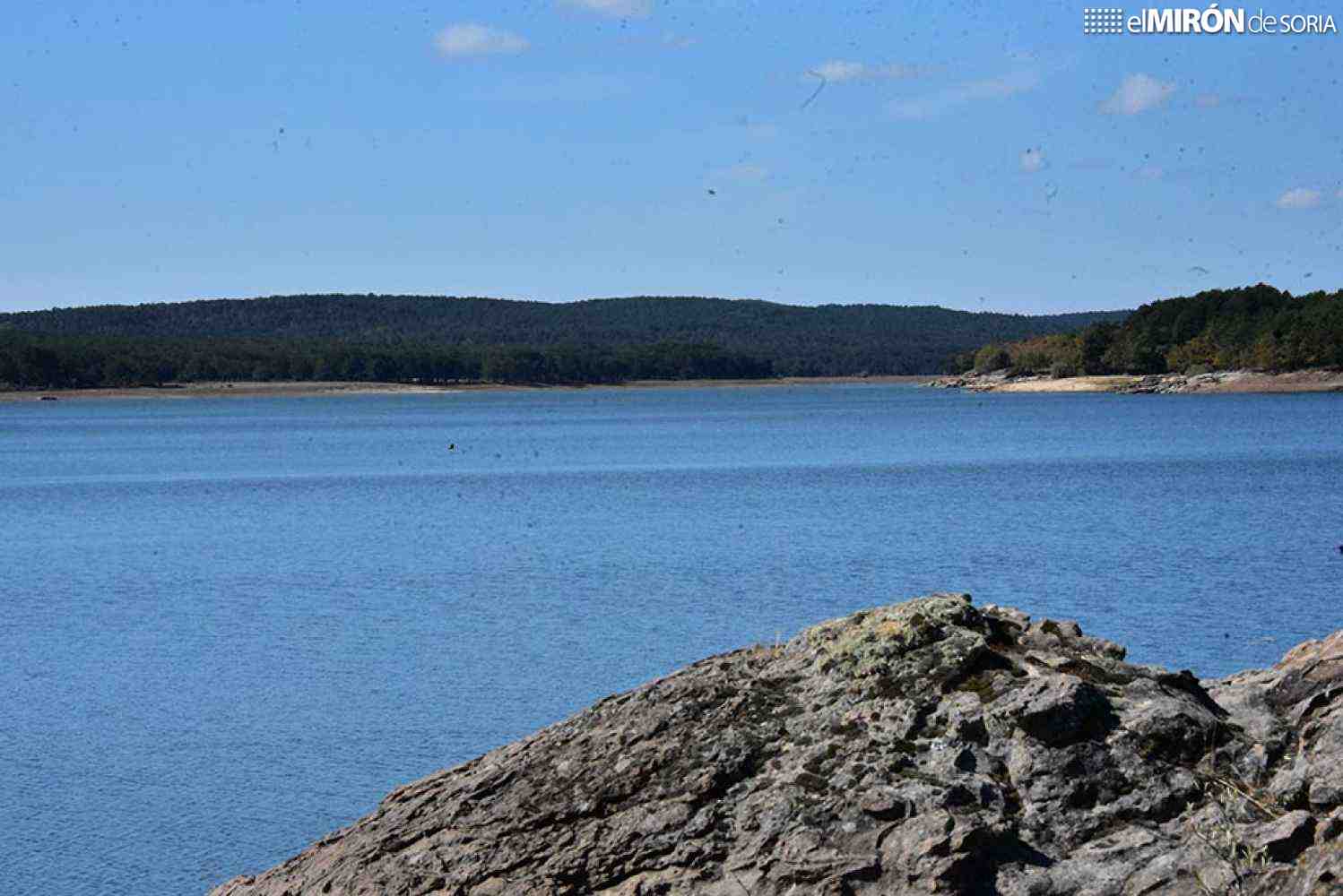 Las borrascas llenan el embalse de la Cuerda del Pozo