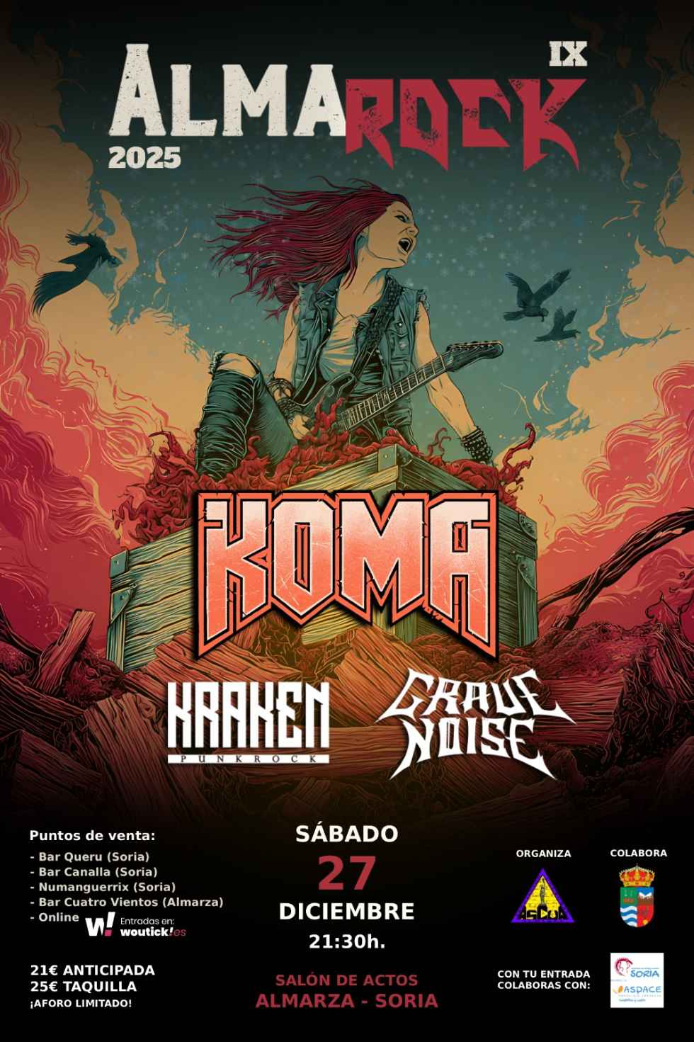 La IX edición del festival Almarock ya vende entradas