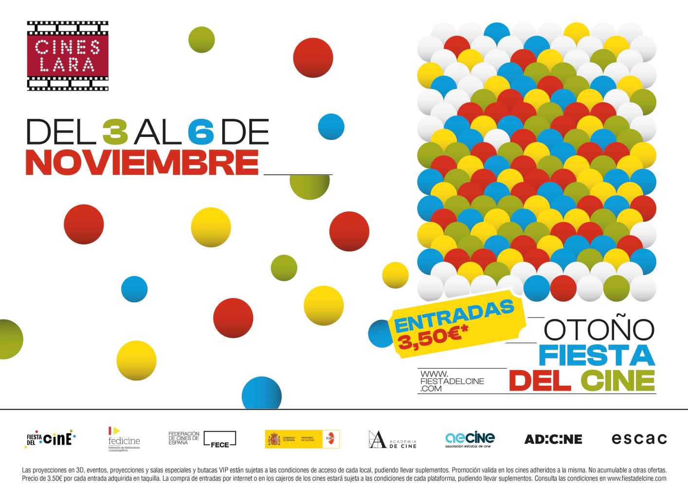 La Fiesta del Cine ofrece diez películas en Cines Lara