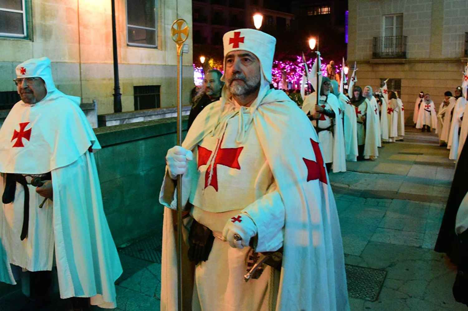Los antiguos templarios desfilen en las Ánimas en Soria