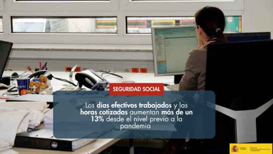 Aumentan los días efectivos cotizados y las horas efectivas trabajadas