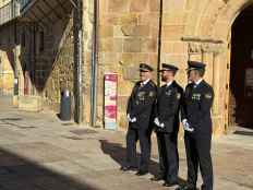 Homenaje a la Policía Nacional y despedida de su comisario principal