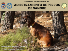 Seminario de Iniciación al Adiestramiento de Perros de Sangre en Castillejo de Robledo